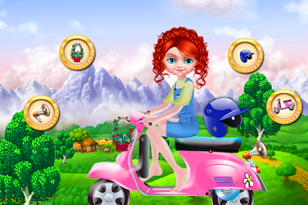 School Baby Girl Bike Trip 1.0 APK + Мод (Unlimited money) за Android