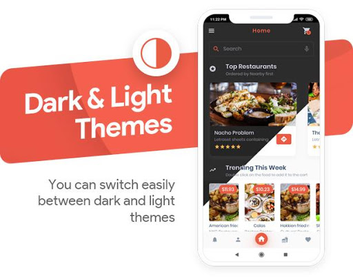 Food Delivery Flutter + PHP La Screen 3