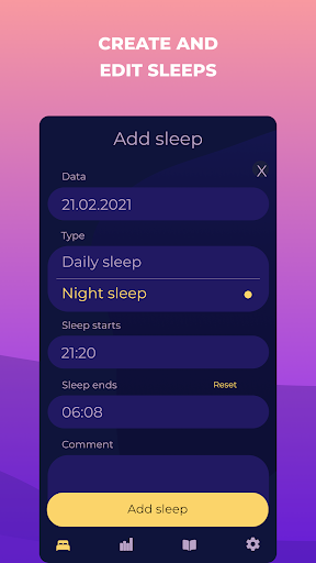Baby sleep diary - tracker Screen 3