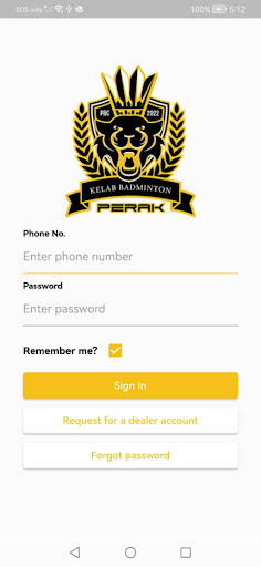 Android application Perak B.C screenshort