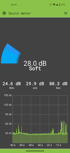 Android application Sound Meter screenshort