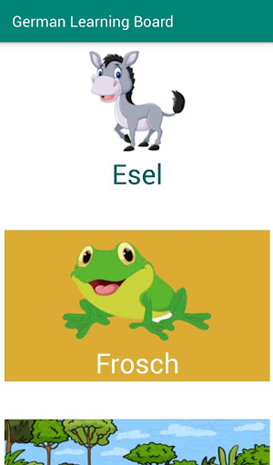 German Learning Board Screen 3