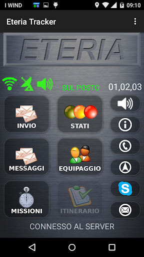 Android application Visual Tracker Eteria screenshort