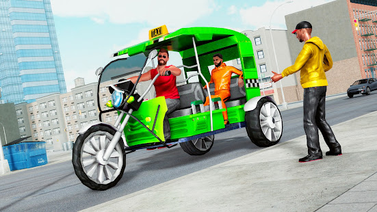 Crazy Rickshaw Driving Games apktram screenshots 11