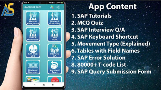 Android application LEARN SAP 2020 screenshort