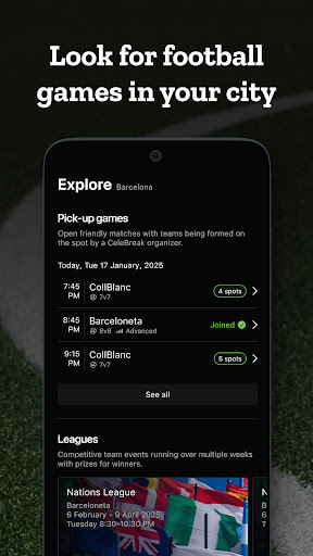 Android application CeleBreak - Play Football screenshort