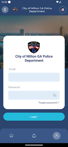 City of Milton GA Police Dept Screen 3