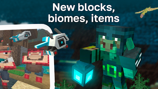 Mod Mobs, Biomes, Blocks mcpe