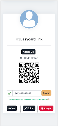 Easycard Cartão visita digital Screen 3