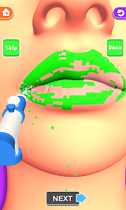 ริมฝีปากเสร็จแล้ว! เกม ASMR 3D