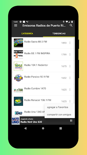 Puerto Rico Radio Stations App Screen 3