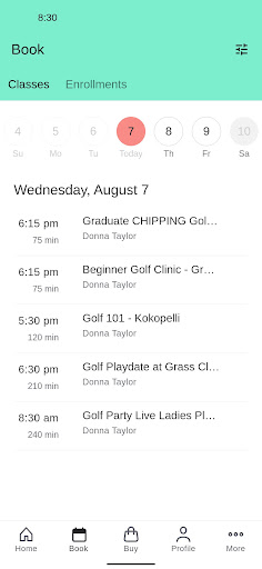 Golf Party Live Screen 2