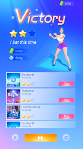 Screenshot 4 Beat Fit: Food & Running Game android