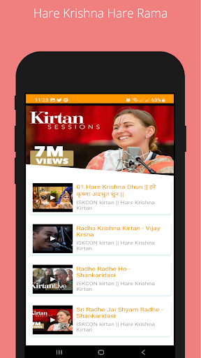 Android application Hare Krishna Video Songs screenshort