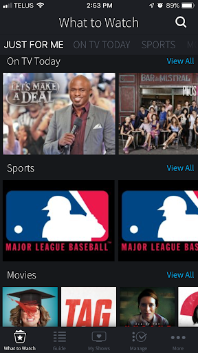 Android application Cogeco TiVo screenshort