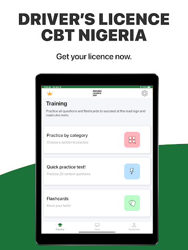 Screenshot of Driver's Licence CBT Nigeria