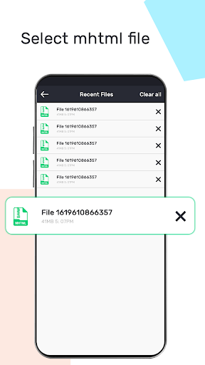 MHT/MHTML viewer  pdf converter