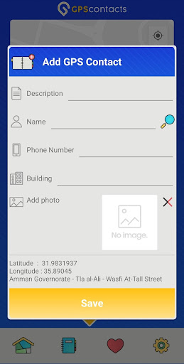 GPS Contacts Screen 2