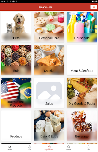 Android application Vineyard grocer screenshort