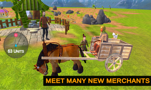 Horse Cart Carriage Game 3D Screen 2