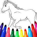 Cover Image of Скачать Игра раскраски лошадей  APK