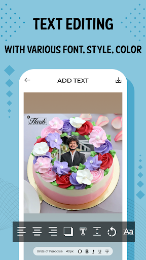 Android application Cake Photo Frame screenshort