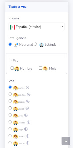 Texto a voz Realista - TexVoz Screen 2