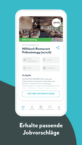 gastrojob – Jobsuche per Swipe Screen 2
