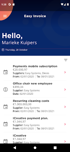Android application Easy Approve screenshort
