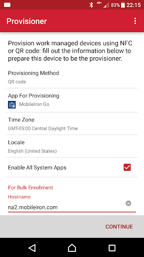 MobileIron Provisioner 1.12.0.6 screenshots 1