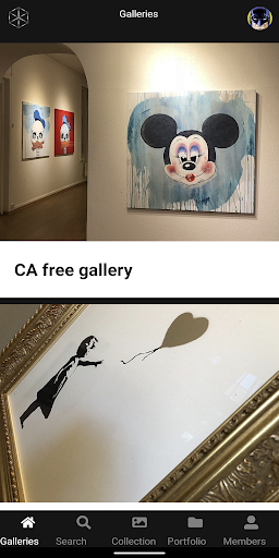 Android application ConnectedART screenshort