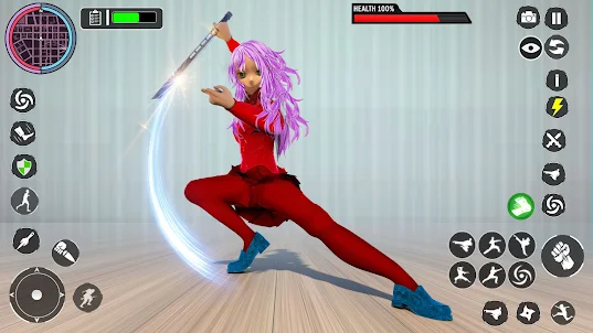 Anime High School Girl Fighter