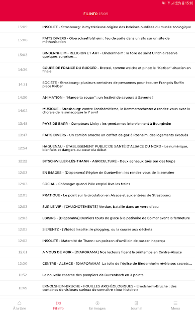 Screenshot 15 Dernières Nouvelles d'Alsace android