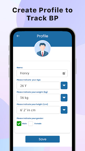 Android application Blood Pressure Diary – BP Log screenshort