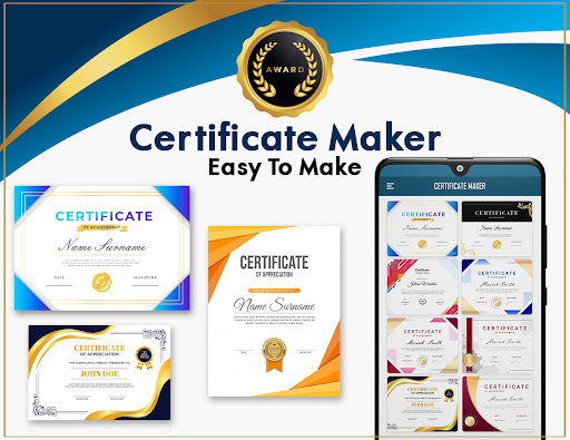Certificate Maker App Screen 2