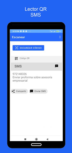 Android application Escáner QR - Code Scanner screenshort