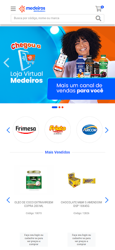 Android application Medeiros Distribuidora screenshort