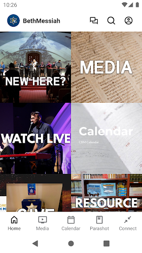 Android application Congregation Beth Messiah screenshort