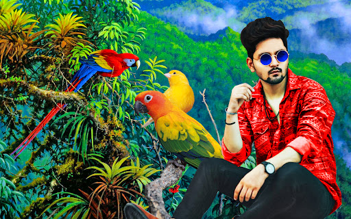 Android application Parrot photo editor bird frame screenshort