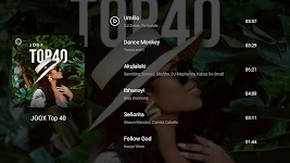screenshot of JOOX Music for TV