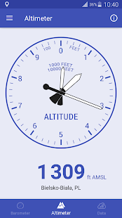 Barometer und Höhenmesser Screenshot