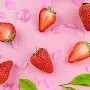 Pink strawberry wallpaper
