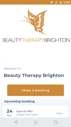 Android application Beauty Therapy Brighton screenshort