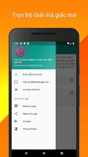 Android application Trọn bộ Giải mã giấc mơ screenshort