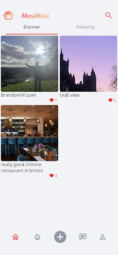 Discov app Screen 2