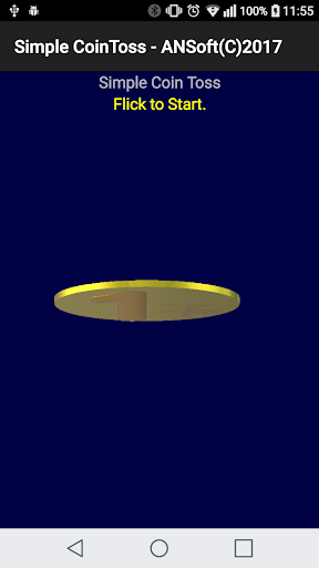 Android application Simple Coin Toss screenshort