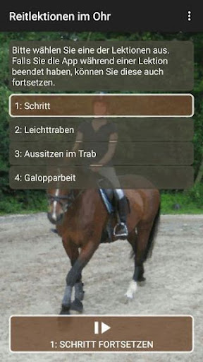 Reitlektionen im Ohr - Neu Screen 3