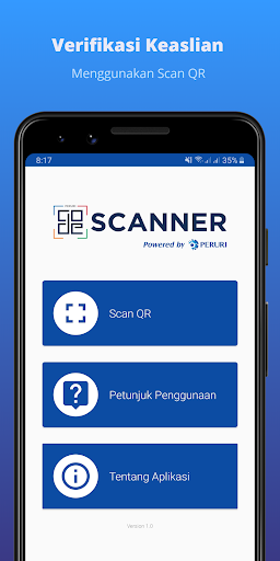 PERURI Code Scanner Screen 2