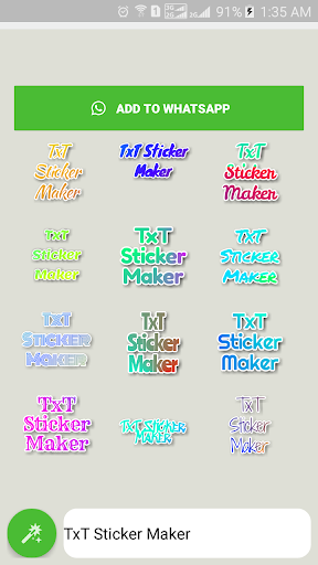 TxT Sticker Maker for WhatsApp u2013 GB WA  Screenshots 1