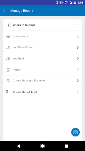 Android application Service Company Connect screenshort